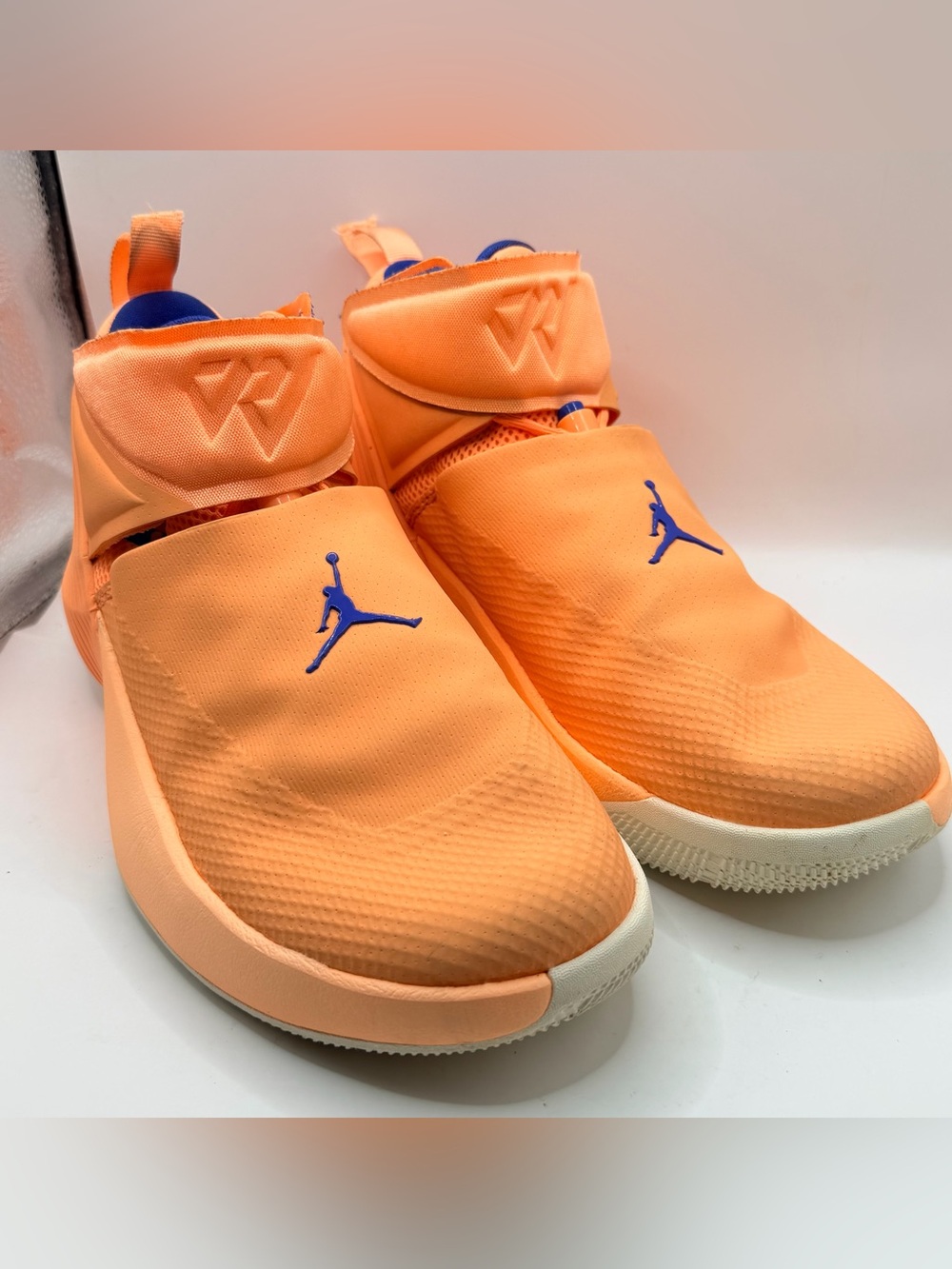 Jordan Why Not Zer0.1 Cotton Shot Orange Pulse Size 7Y Basketball AO1042-800